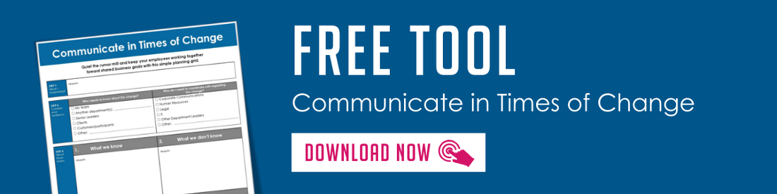 Click to download the Communicate in Times of Change Tool for free